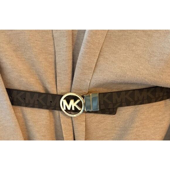 Women’s Reversible Monogram Michael Kors Brown / Black Belt 50 inches long main image 6